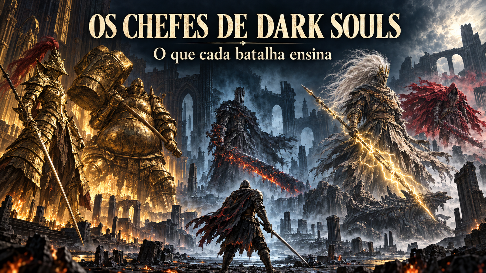 Os chefes mais marcantes da trilogia Dark Souls e o que cada um ensina